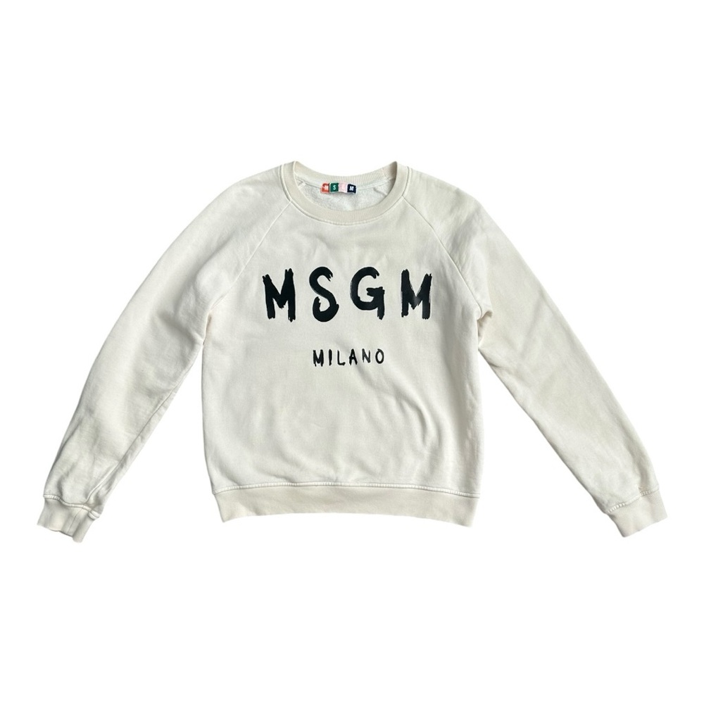 MSGM Milano Cream Sweatshirt
